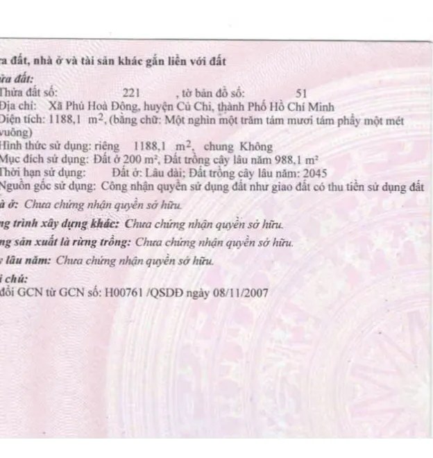 Bán đất thổ cư Xã Phú Hòa Đông – ảnh 1/12