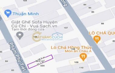 Bán đất thổ cư 4x23m trung tâm thị trấn Củ Chi