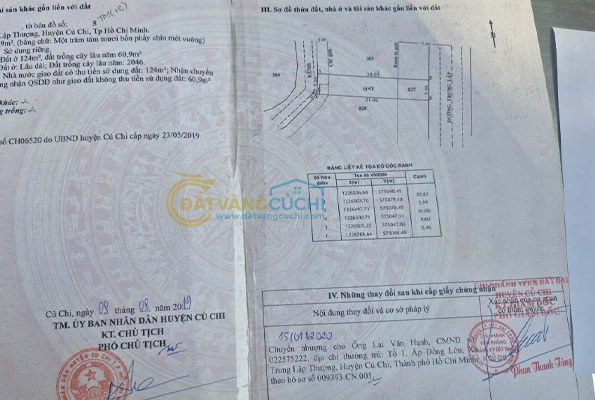 Bán đất thổ cư Xã Thái Mỹ – ảnh 1/4