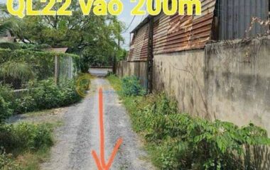 Đất 5x27m full thổ QL22 vào 100m cần bán gấp xã Phước Thạnh