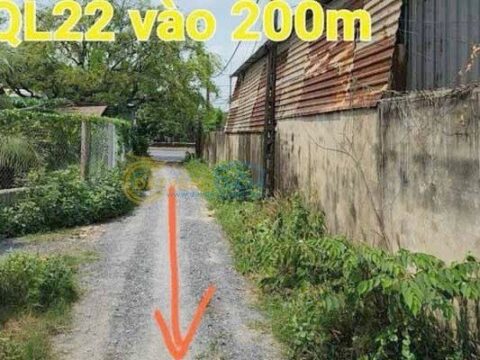 Đất 5x27m full thổ QL22 vào 100m cần bán gấp xã Phước Thạnh