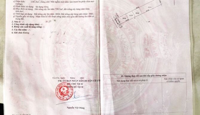 Bán đất thổ cư Xã Thái Mỹ – ảnh 5/6