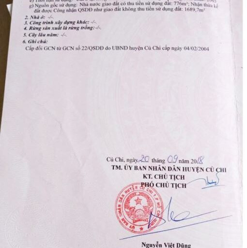 Bán đất thổ cư Xã Thái Mỹ – ảnh 3/5