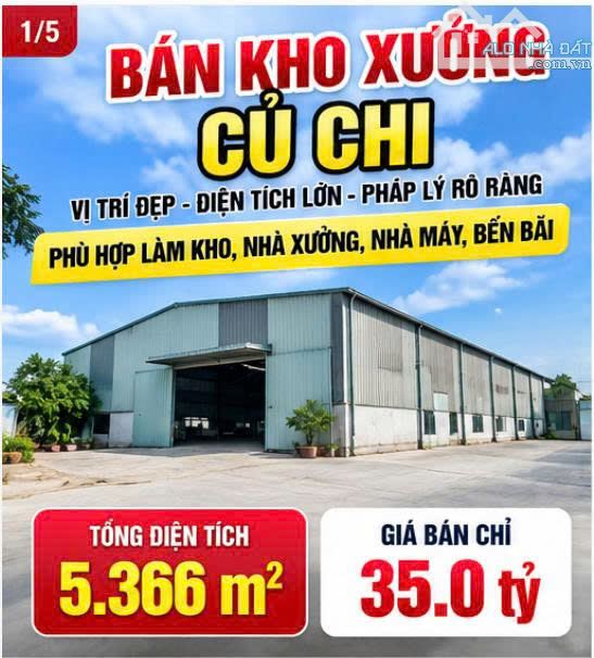 Bán kho, nhà xưởng Xã Củ Chi – ảnh 1/5