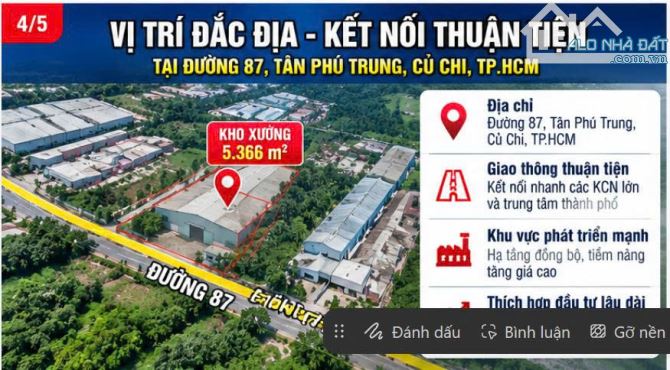 Bán kho, nhà xưởng Xã Củ Chi – ảnh 4/5