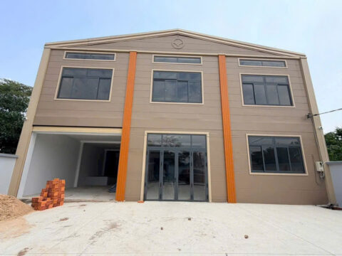 Nhà xưởng mặt tiền đường Sông Lu – 1238m2 – 17×76 – 800m2 thổ cư – xã Hòa Phú – Củ Chi